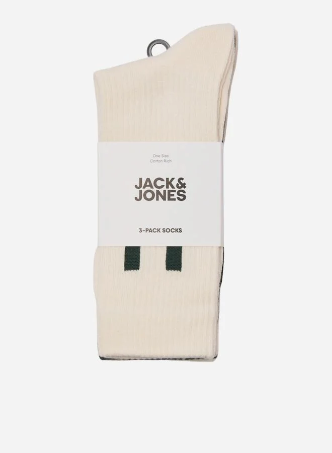 جاك اند جونز مجموعة من 3 - جوارب بطول الكاحل