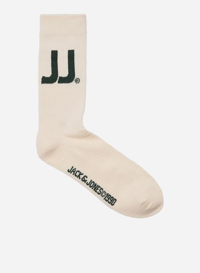 JACK & JONES Jack and Jones Pack of 3 - Cream and Green Ankle Socks - Image 3