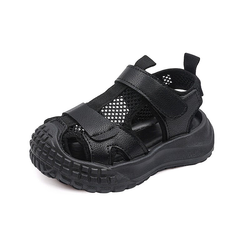 Children'S New Breathable Sandals Mesh Frame Shoes Boys Sports Sandals Children'S Kick-Proof Toe Toe Protection Breathable - Image 1