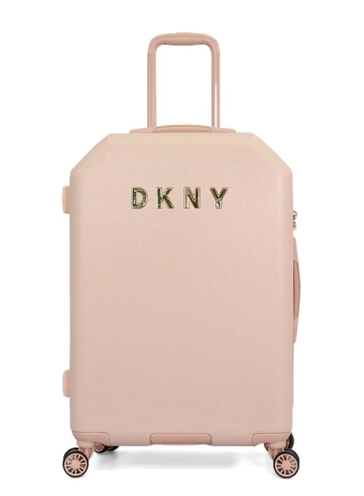 DKNY Allure Hardside Luggage on Wheels for Unisex | Ultra Lightweight ABS on with Spinner Wheels 4 Color Pink