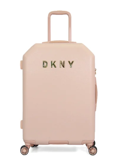 DKNY Allure Hardside Luggage on Wheels for Unisex | Ultra Lightweight ABS on with Spinner Wheels 4 Color Pink