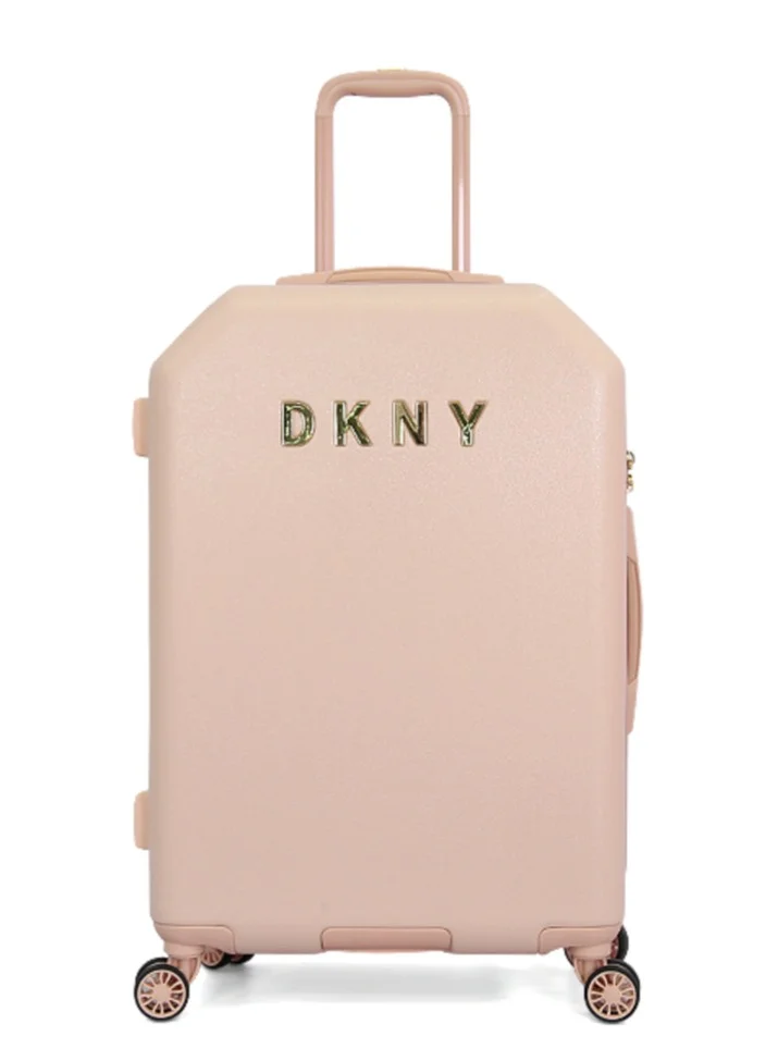 DKNY Allure Hardside Luggage on Wheels for Unisex | Ultra Lightweight ABS on with Spinner Wheels 4 Color Pink