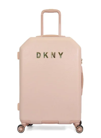DKNY Allure Hardside Luggage on Wheels for Unisex | Ultra Lightweight ABS on with Spinner Wheels 4 Color Pink