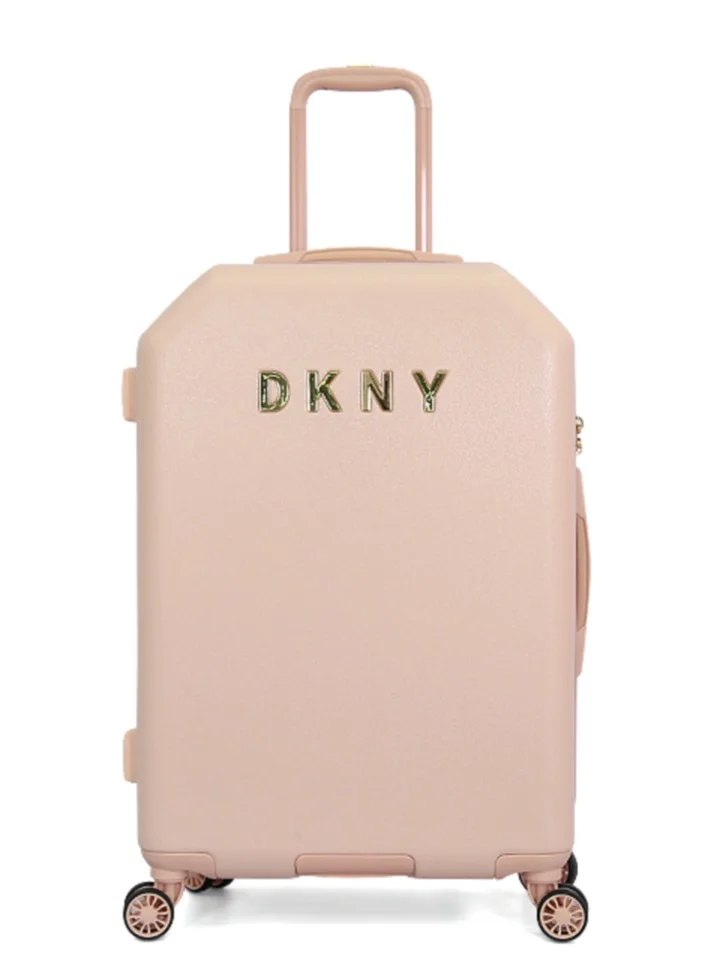 DKNY Allure Hardside Luggage on Wheels for Unisex | Ultra Lightweight ABS on with Spinner Wheels 4 Color Pink