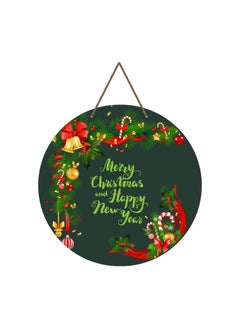 Webelkart Webelkart®️ Premium Merry Christmas and Happy New Year Printed Wall Hanging Christmas Decorations Items 10 Inches  - Image 1