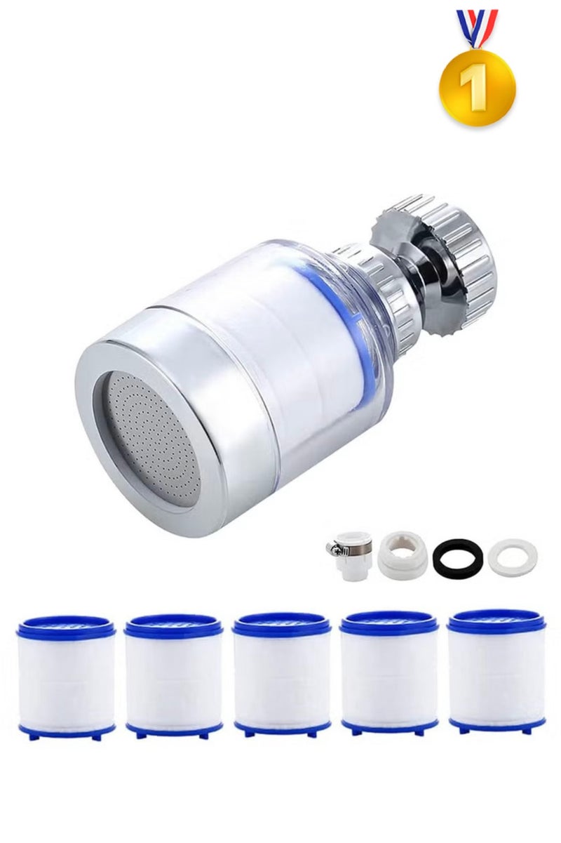 HassanZ Water filter for faucet with 360 degree rotation comes with a head package with 5 filters and is of excellent quality - Image 1