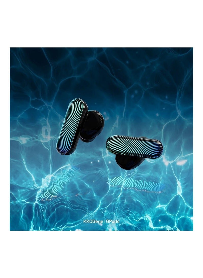 HHOGene Gpods Colorful RGB Wireless Earbuds with Light Control, ANC Bluetooth Rainbow Earphones in Ear with Fast Charging Case, IPX4 Sweatproof Sport Gaming Hiking Traveling for iPhone & Android  - Image 3