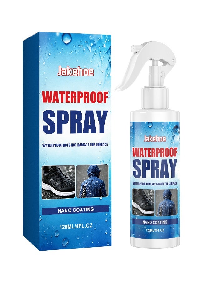 Jakehoe Nano Rain & Stain Waterproof Spray, Protect Shoe Protector Spray, Shoe Protector & Water Repellent For All Shoes, Bags & Fabrics, Waterless Laundry Spot Remover, Nano Technology, Long-Lasting Protection, Quick Dry, 120ml - Image 1