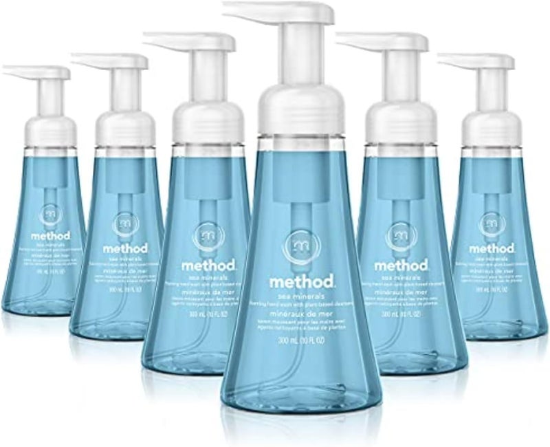 Method Foaming Hand Soap Sea Minerals Paraben and Phthalate Free Biodegradable Formula 10 Fl Oz Pack of 6