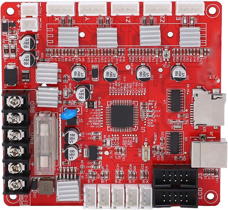 High Performance 3D Printer Motherboard PWM 3 Way Output Control Board with USB Interface for Anet A8 Plus 12V 24V Power Support Integrated Stepper Driver - Image 5
