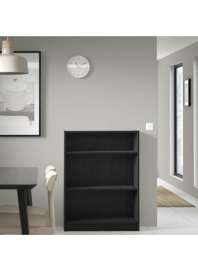 Zaboon Bookcase, Black Oak Effect, 80X28X106 Cm - Image 2