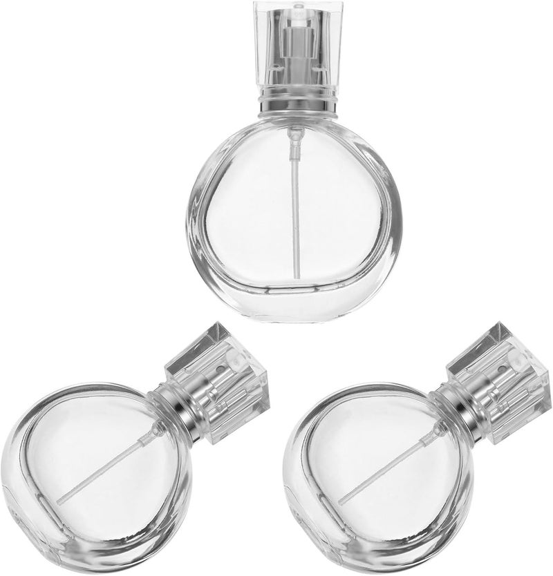 3pcs 25ml Small Glass Perfume Spray Bottles Portable Fine Mist Atomizer Refillable Travel Scent Sprayers for Women and Men - Image 1