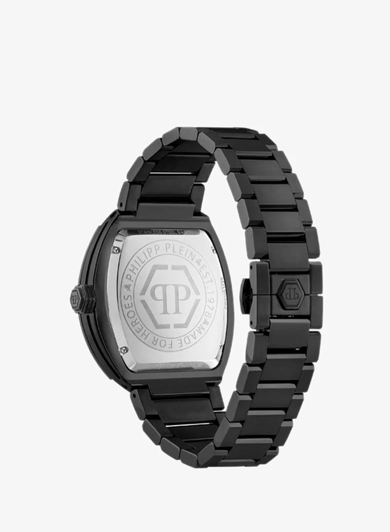 فيليب بلين Hexagon Phantom Stainless Steel Bracelet Analog Watch for Men, 44mm