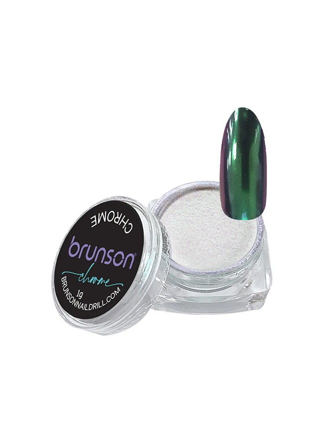 brunson Chrome Mirror Metallic Holographic Effect Art Decoration Manicure Pigment Nail Powder NH-06S