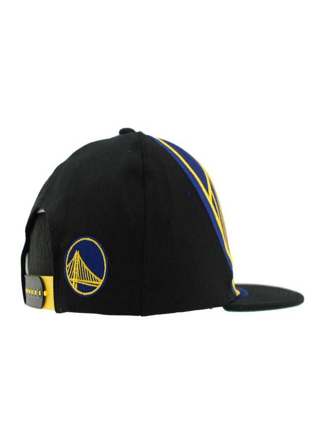 ZHATS Golden State Warriors NBA Officially Licensed Adjustable Snapback Hat Flat Bill Z11 Retro Over The Top - Image 2
