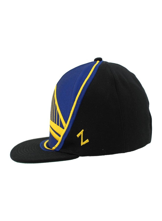 ZHATS Golden State Warriors NBA Officially Licensed Adjustable Snapback Hat Flat Bill Z11 Retro Over The Top - Image 3