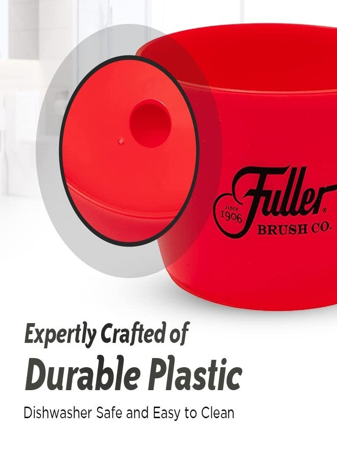 Fuller Brush Handy Holder with Drain Rack - Small Sink Caddy for Organizing Cleaning Sponges & Tools - Removable Drain Tray, Dishwasher Safe - Green - Image 4