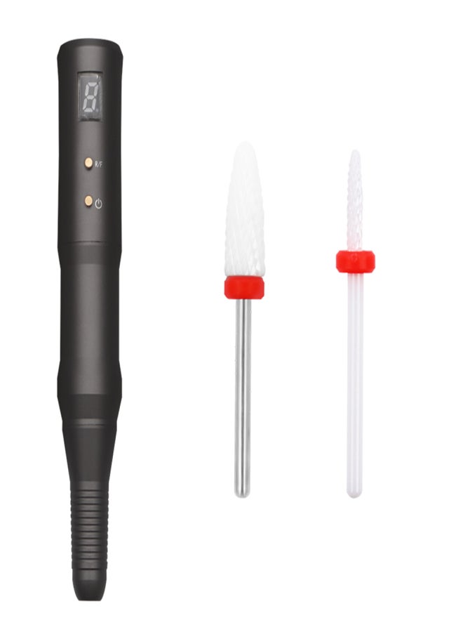 Cordless Electric Nail Drill Machine Set Nail Polisher Glazing Machine Pedicure & Manicure Tool Nail Care Set USB Rechargable with Nail Drill Bits - Image 1