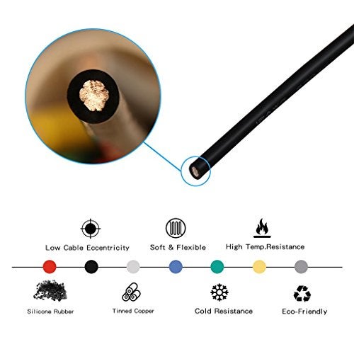 BNTECHGO 12 Gauge Silicone Wire Spool 100 ft Black Flexible 12 AWG Stranded Tinned Copper Wire - Image 5