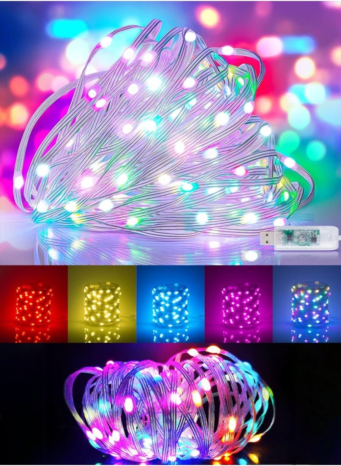 MODI 5M RGB LED Strip Light – USB Powered, Remote Control, IP67 Waterproof – Flexible Color Light for Home, TV, Room Décor - Image 1