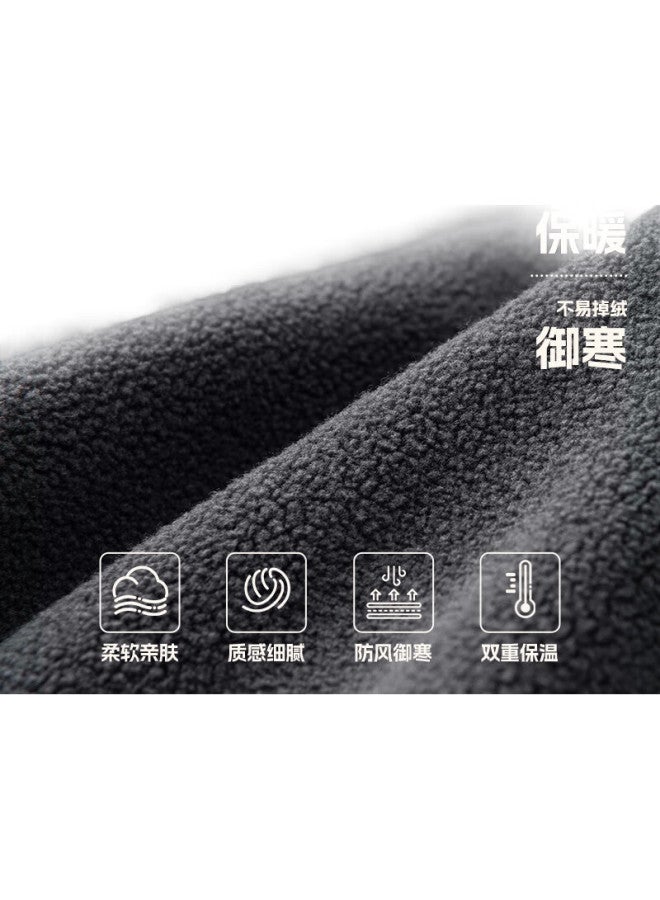 Miniso Men'S Winter Fleece Jacket Warmth Insulated Inner Jacket Black Xl - Image 1