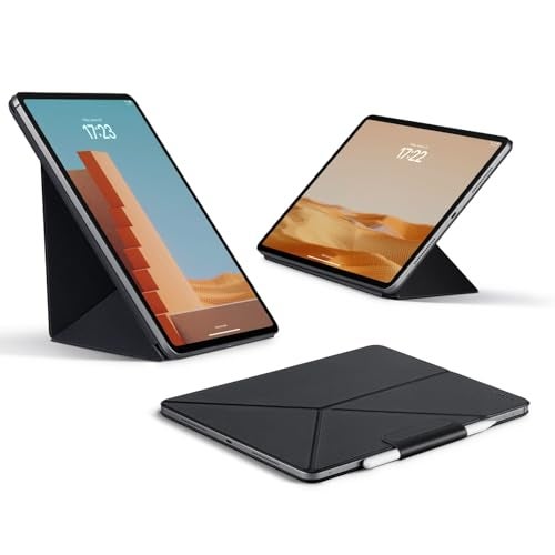 PITAKA for iPad Pro 13 Inch Case 2025/2024, Compatible with iPad Pro M5/M4, Portrait/Landscape Magnetic Case with Pencil Holder, 4 Standing Angles and - Black - Image 1