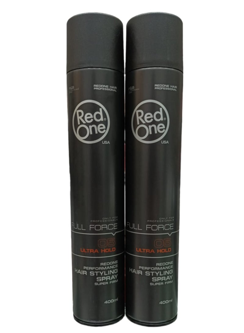 Red One Redone Hairspray Gives Hair Vitality and Shine 400*2