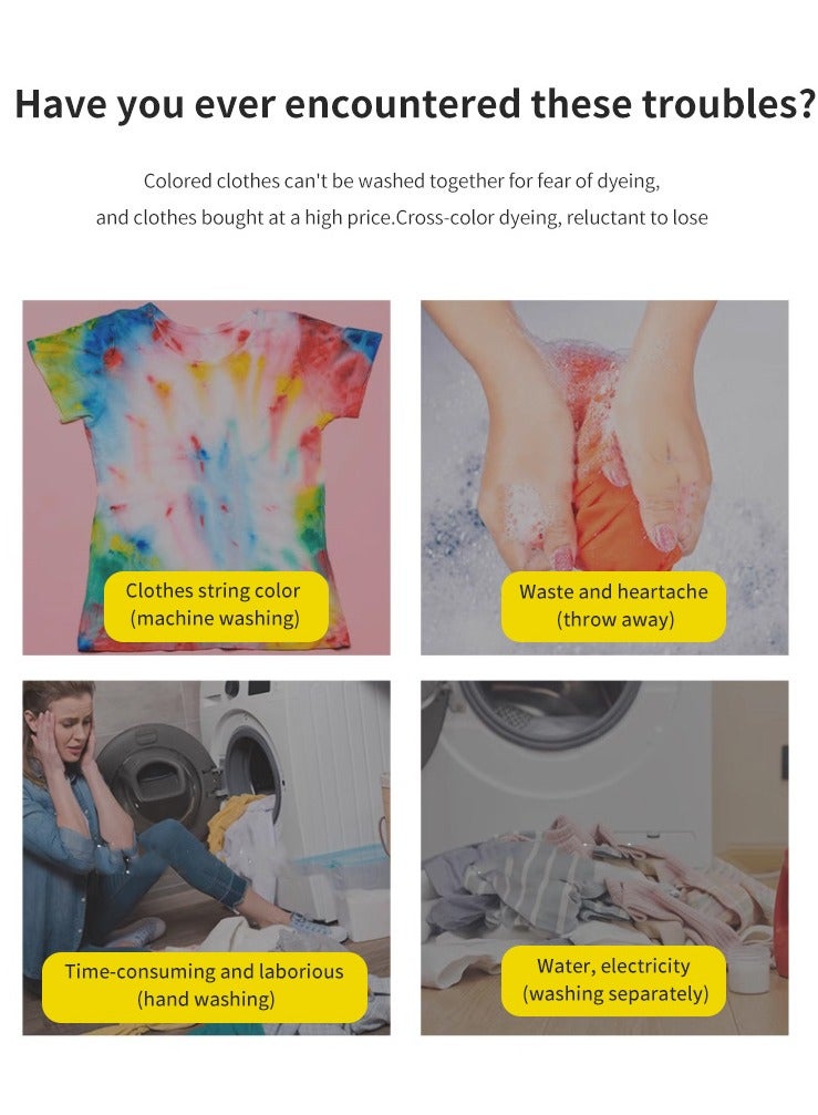 Generic 250PCS Mixed Washing Of Clothes To Prevent Staining,Anti-cross Dyeing,Fabric Color Absorb Sheet 50PCS*5  - Image 3
