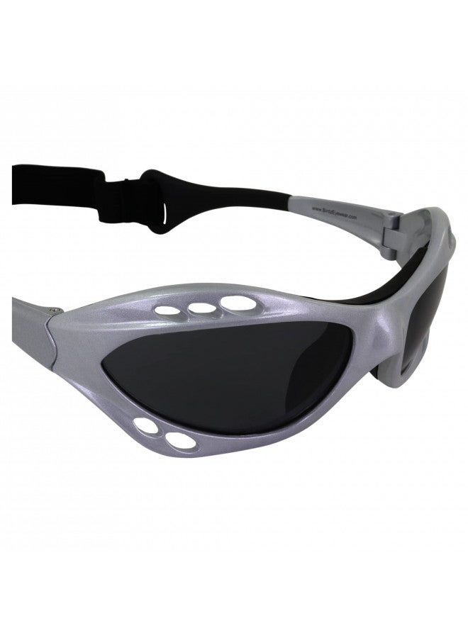 Silver Skateboards Silver Polarized Sunglasses Floating Water Jet Ski Goggles Sport Designed for the demands regularly encountered while Kite Boarding, Surfer, Kayak, Jetskiing, other water sports. - Image 4