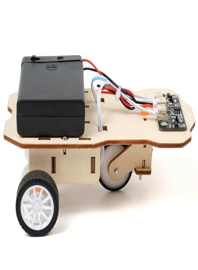 كيت 4 كيوريس مجموعة سيارة روبوت تتبع الخطوط Kit4Curious® DIY - روبوت تتبع تعليمي STEM مزود بتقنية استشعار، مركبة تتبع ذكية ذاتية القيادة، مجموعة مشاريع روبوتات علمية وهندسية للأطفال والطلاب - Image 2