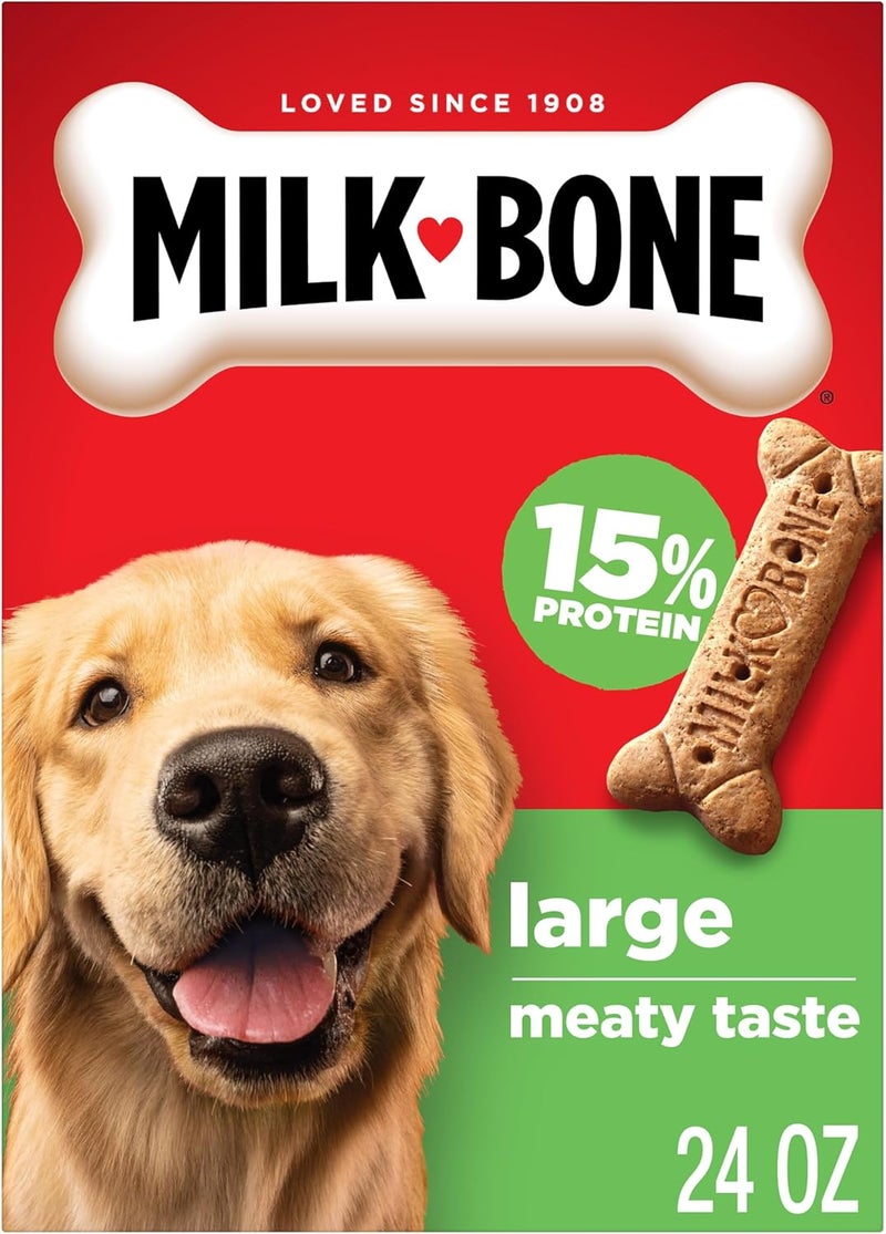 ميلك-بون حلوى الكلاب Milk-Bone Original للكلاب الكبيرة، 24 أونصة - Image 1