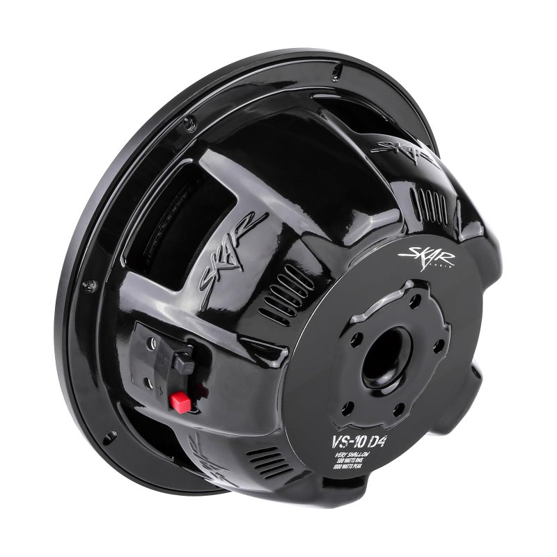 Skar Audio VS-10 D4 10" 1000W Max Power Dual 4 Ohm Shallow Mount Car Subwoofer - Image 4