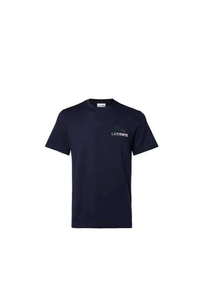 LACOSTE Regular Fit Printed Cotton T-Shirt