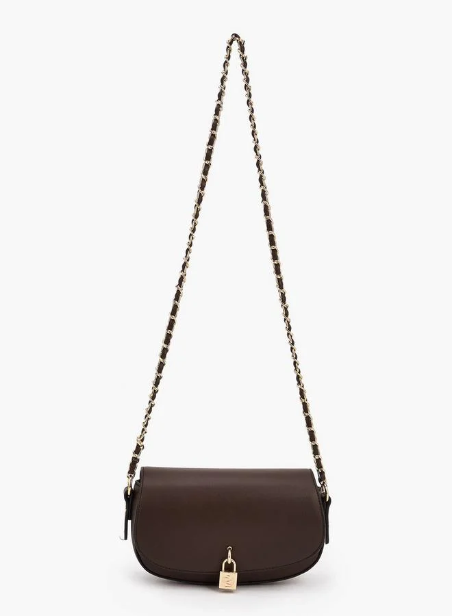 بابريكا Solid Crossbody Bag With Chain Strap