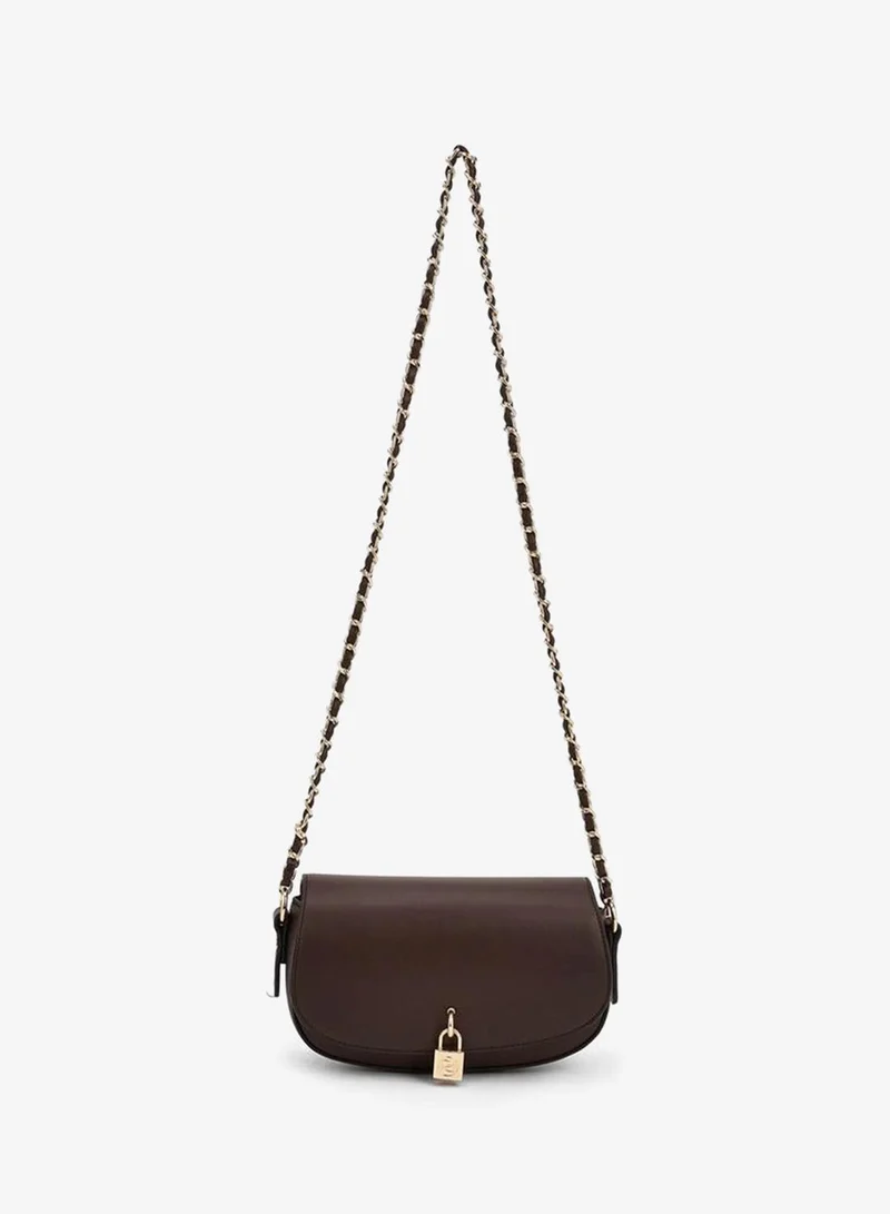 بابريكا Solid Crossbody Bag With Chain Strap