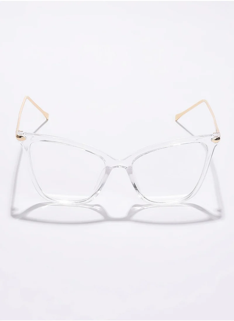 Haute Sauce Clear Lens -Toned Cateye Sunglasses