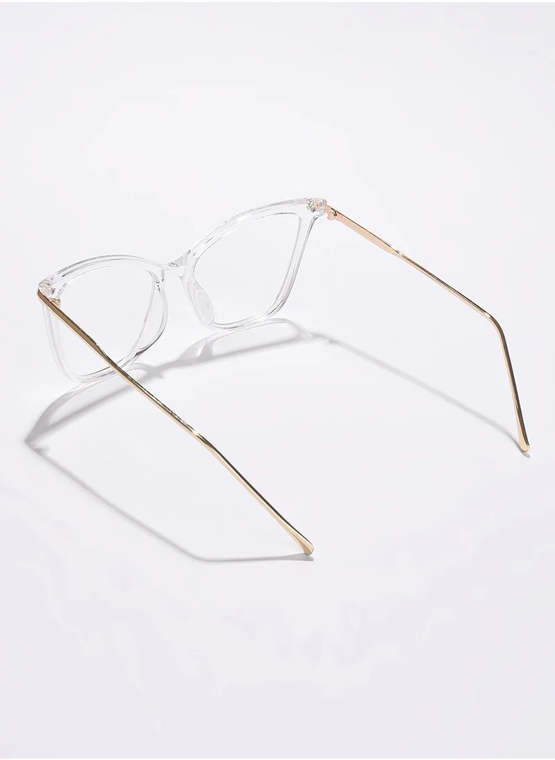 Haute Sauce Clear Lens -Toned Cateye Sunglasses