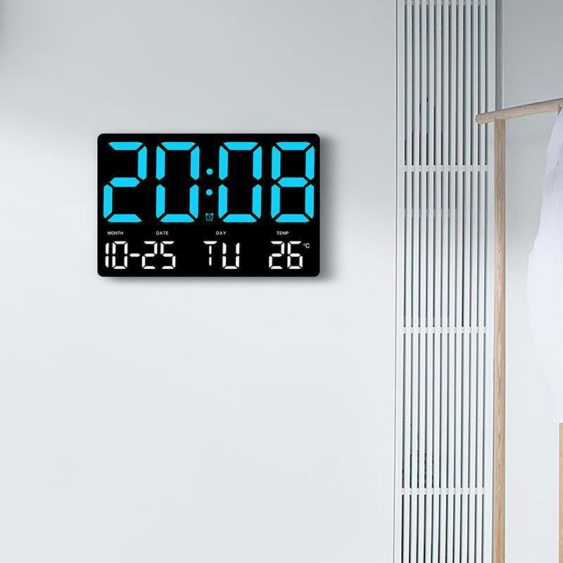 Large Screen Clock Simple Style Living Room Wall Clock Hanging Dual-Purpose Clock Multifunctional Alarm Clock 0717 - Image 2