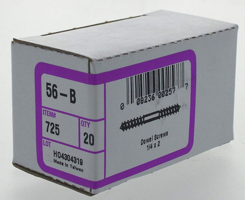 Hillman Zinc Dowel Screw (1/4" x 2"), 725 - Image 3