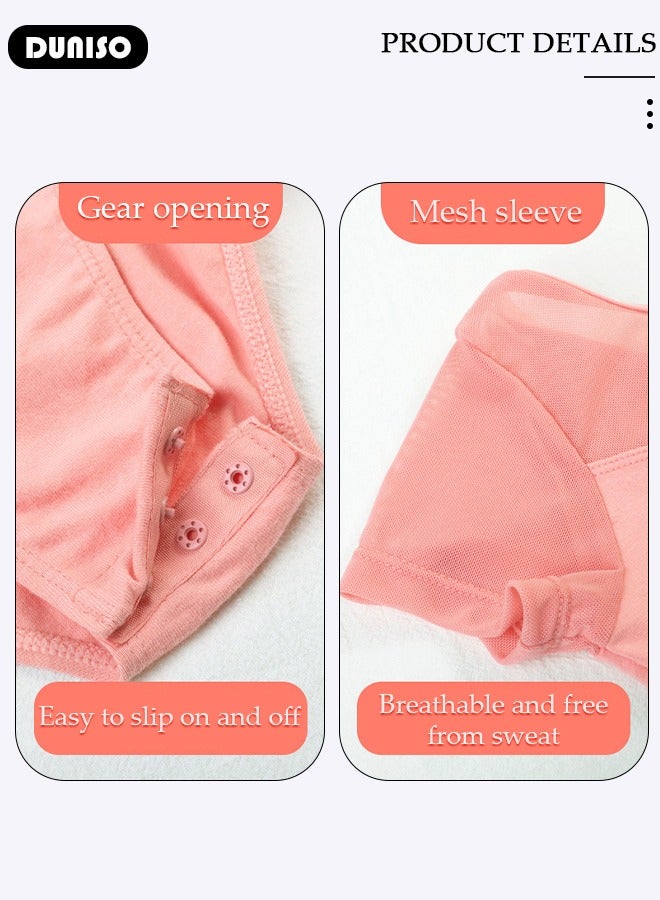DUNISO Girls Pink Ballet Dresses Leotards with Skirt Dance Dress Ballerina Tutu Outfit Cotton Dress Ballet Skirt Mini Skirt Princess Dresses Dance Wear Clothes for Little Girl  - Image 3