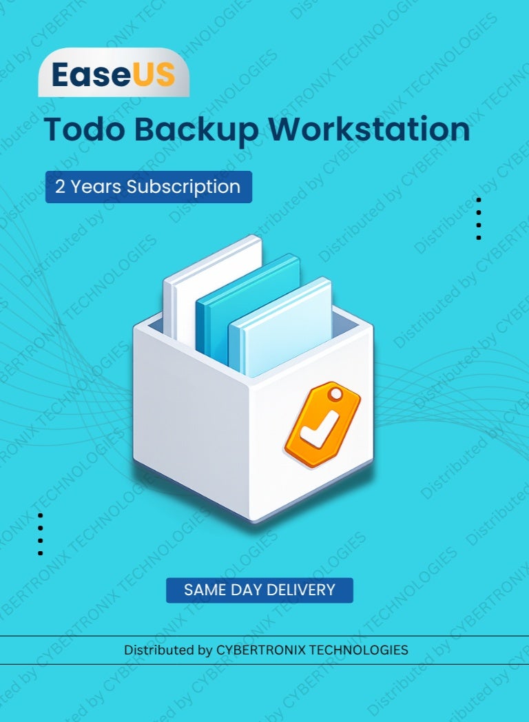 EaseUS Todo Backup Workstation | Unlimited Devices 2 Year | Digital License | SAME DAY DELIVERY