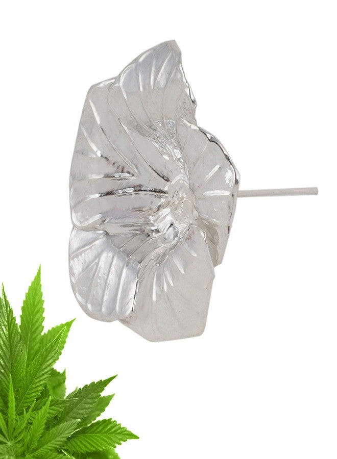 DHRUVS COLLECTION 925 Silver Lotus Flower for Pooja, Temple Decoration & Gifting Purpose - Image 2
