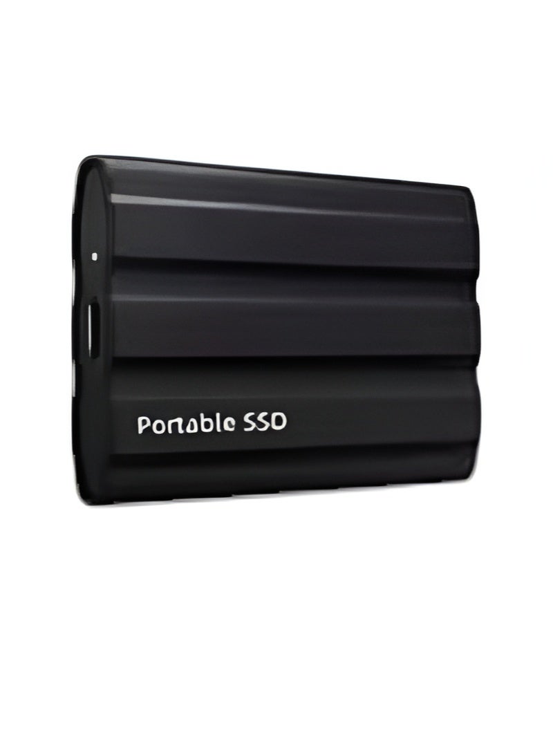 قرص صلب محمول صغير SSD سعة 4 تيرابايت، محرك أقراص الحالة الصلبة الخارجي باللون الأسود