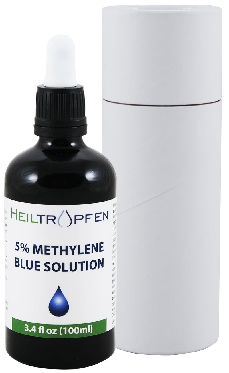 Heiltropfen Methylene Blue 5% Solution 3.4 Fl Oz - 100 ml | Highest Concentration | Ultra High Purity | USP Pharma Grade Ingredients - Third-Party Tested | Formaldehyde Free | Glass Bottle | Heiltropfen® - Image 4