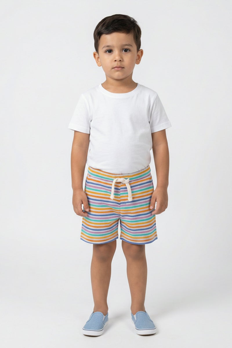 Hamleys Toddlers Boy Stripe Basic Short, Multicolor - Image 1