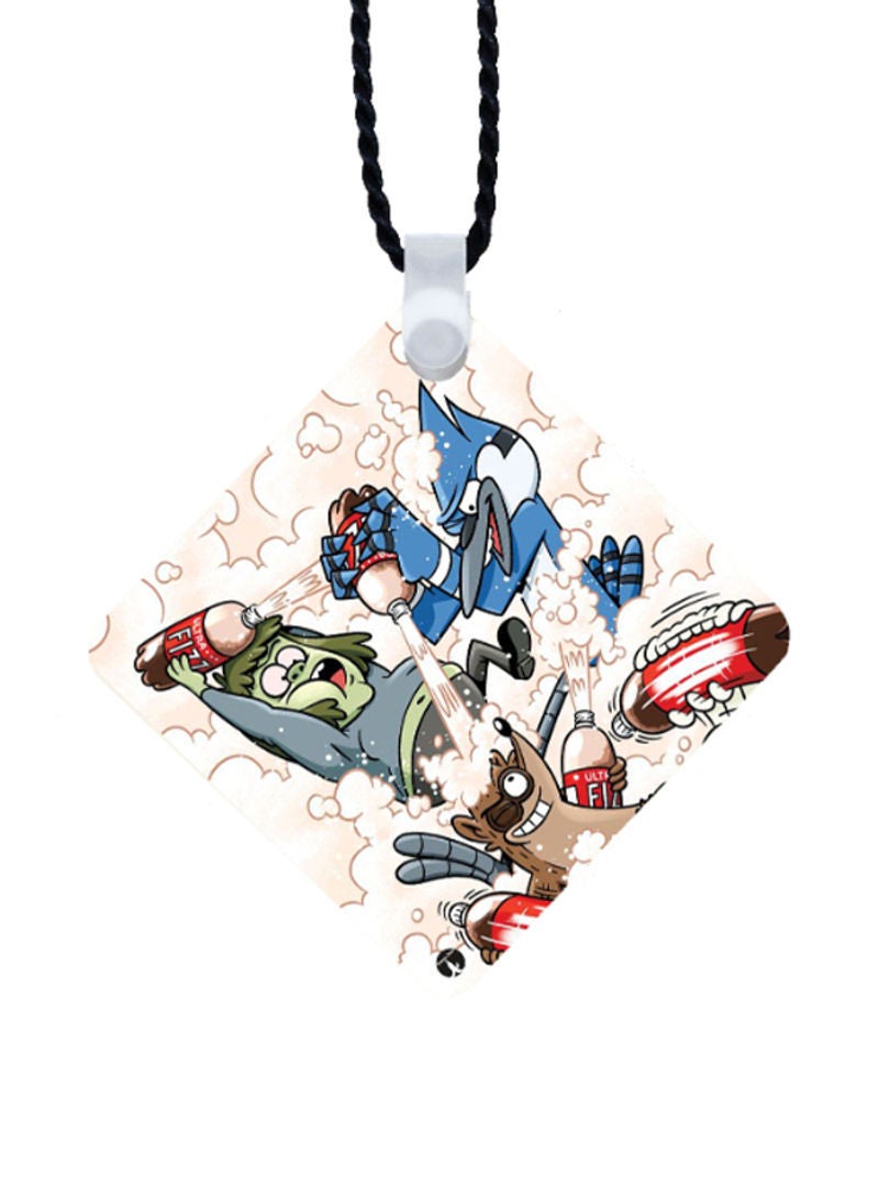 RKN Regular Show Printed Car Mirror Pendant - Image 1