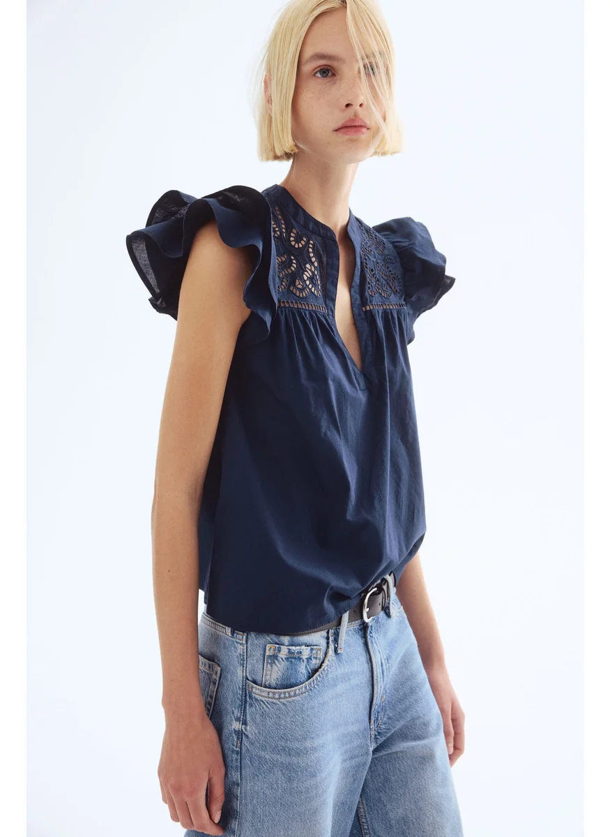 اتش اند ام Broderie Anglaise Blouse