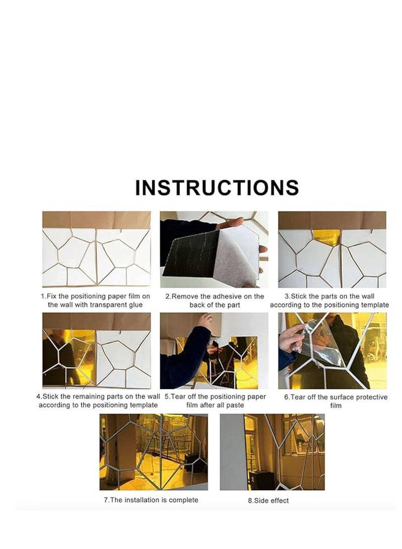DIY Bands Dae Meyen Wall Stickers 3D Deer Head Mirror Wall Sticker XXL  - Image 2