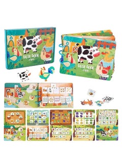 Y&D Early Children Educational Book for Toddlers, Soft Activity Puzzle Toy, Animal Version Sticker Busy For Kids,Travel Toys, Montessori Toys 1-5 Year Old  - Image 1