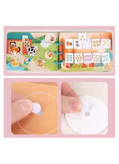 Y&D Early Children Educational Book for Toddlers, Soft Activity Puzzle Toy, Animal Version Sticker Busy For Kids,Travel Toys, Montessori Toys 1-5 Year Old  - Image 5